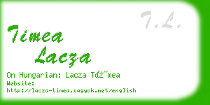 timea lacza business card